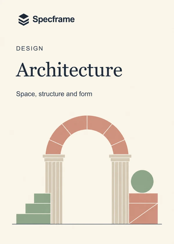 Architecture — Architecture textbook cover in English