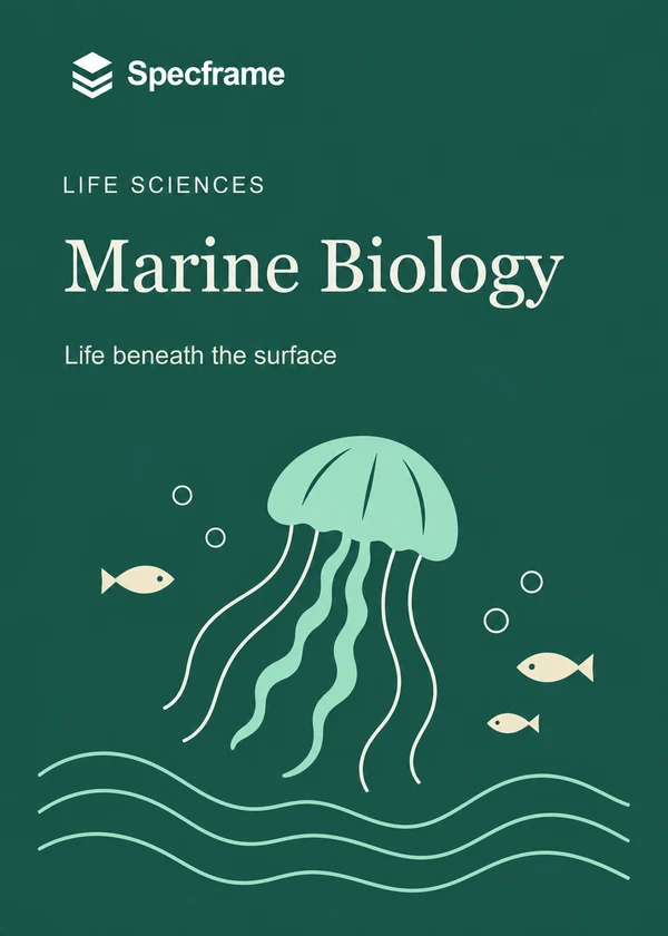 Marine Biology — Marine Biology textbook cover in English